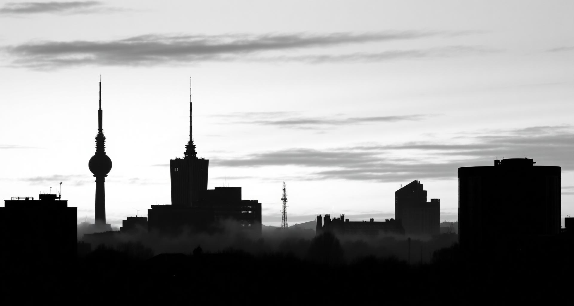 Birmingham skyline at dawn